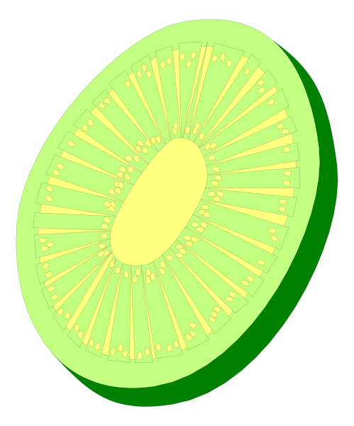 The image shows a cross section of an avocado with its seeds visible at the center surrounded by slices that reveal the fruit's interior texture.