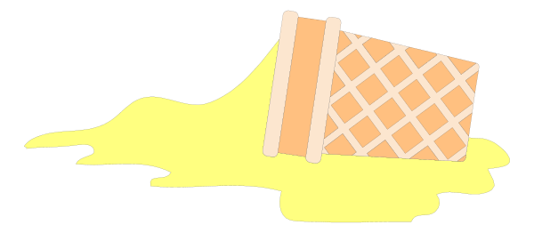 The image shows a red brick with yellow mortar on it next to an orange paint bucket spilling its contents onto another object that is partially visible in front of them both.