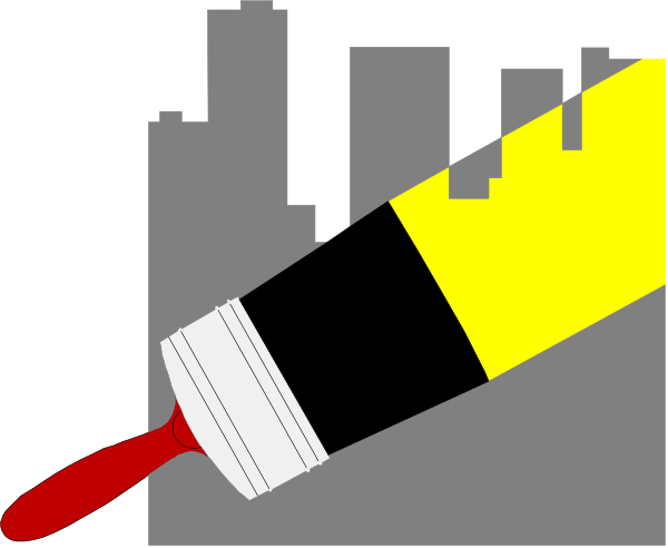 The image shows a black marker with red ink on top of it next to an open book that has yellow pages inside.