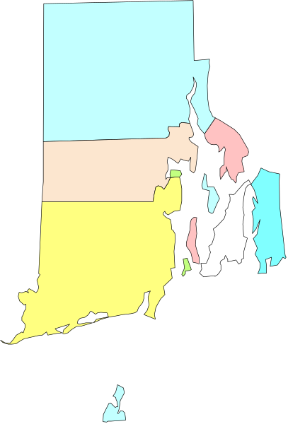 The image shows a stylized map of Maine with its counties represented by colored bars on top; it is presented in grayscale except for these colorful sections.
