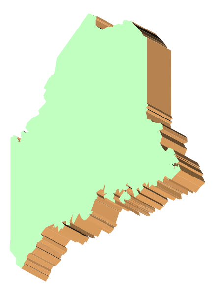 The image shows a stylized map of Alaska with various colorful lines overlaid on it that seem to represent different types of data or information about the state's geography or demographics.