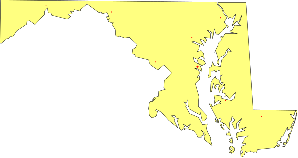 The image shows a stylized map of an area with various shapes representing different regions within it; there is no text present in this clip-art representation.