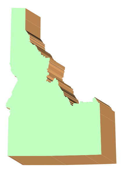The image shows a map of Alaska with an overlay that appears to be distorted by some sort of digital glitch effect.