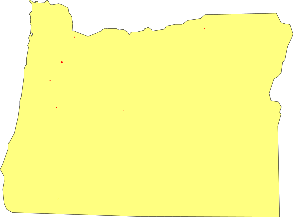 The image shows a map of Washington state with an overlay that appears to be a yellow rectangle resembling a sticky note placed on top of it.
