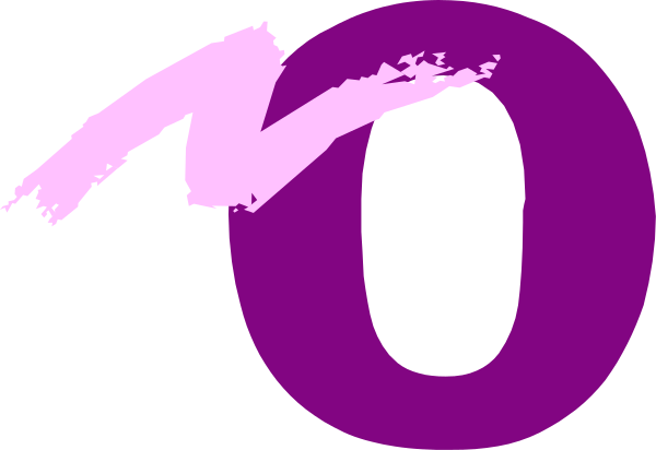 The image shows a purple number "10" with an abstract design on either side of it against a gray background.