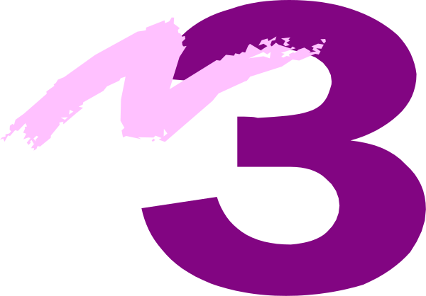 The image shows a purple logo with white text that reads "M3" on it.