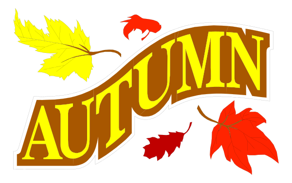 The image shows a graphic with autumn leaves on either side of text that reads "AUTUMN" at top and "AMERICAN AUTO MUSEUM" below it in bold letters; there is also an additional line beneath saying, "Where classic cars live."