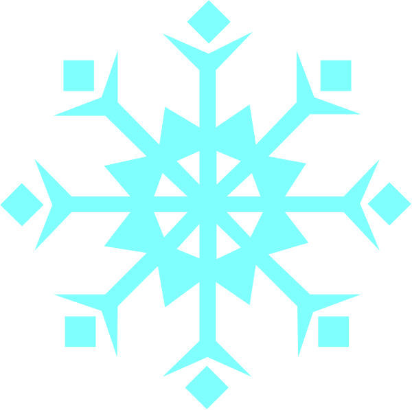 The image shows a stylized snowflake design with intricate patterns against a dark background.