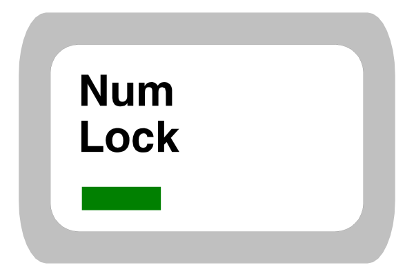 The image shows a digital lock with text that reads "NUMB LOCK" on it against an abstract background.