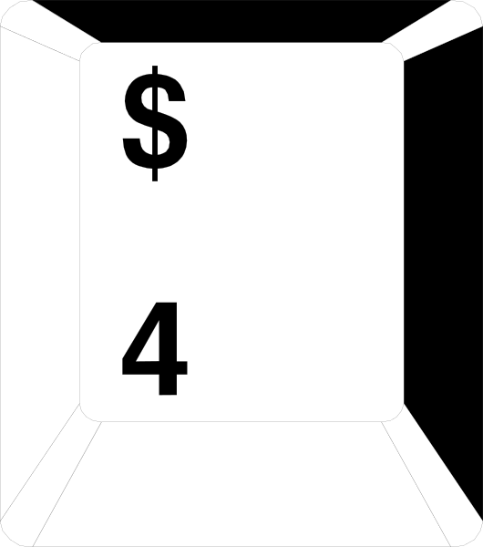 The image shows a sign with "$4" written on it placed over an open cardboard box that is labeled "10".