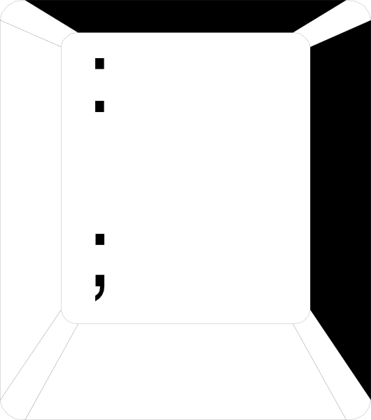 The image shows a simple black and white line drawing of an open cardboard box with no visible contents inside it against a plain background.