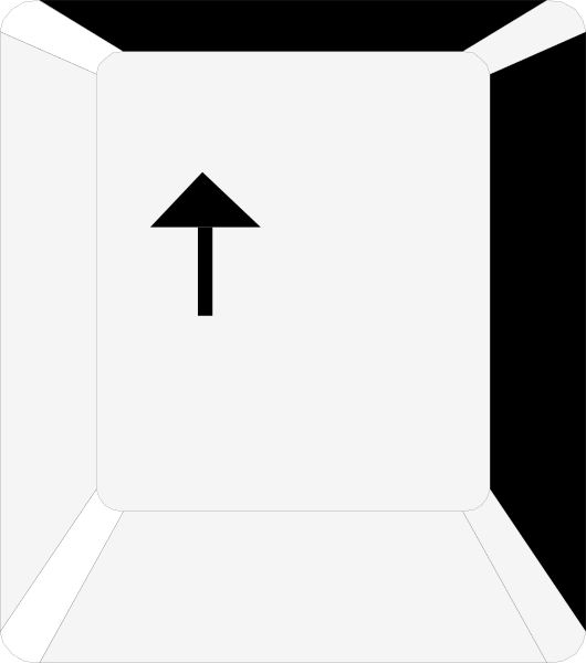 The image shows a white cardboard box with an arrow pointing upwards on it against a gray background.