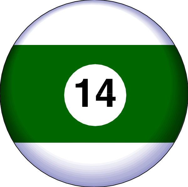 The image shows a closeup of two circular badges with numbers on them against a dark background; there is no text present in this clip-art depiction.