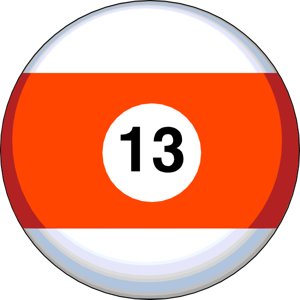 The image shows a red number "13" on top of two circular badges with white borders; each circle has an icon inside it: one is a magnifying glass symbolizing search functionality, while the other appears to be a bell indicating notifications or alerts.