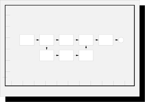 The image shows a black and white pixelated representation of an object that resembles a refrigerator with two doors on top and one at bottom in front view.