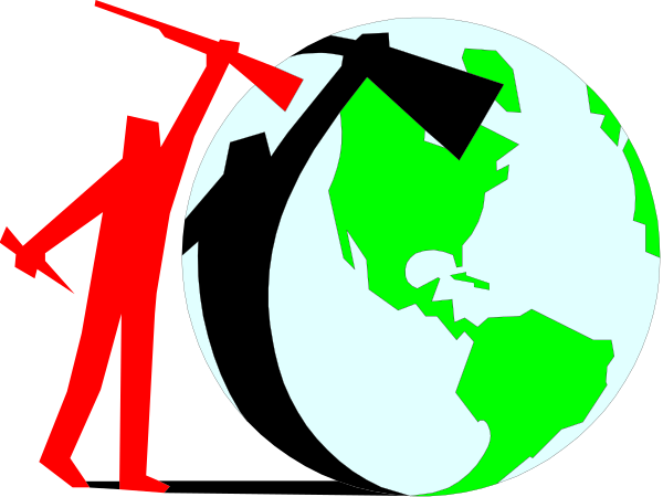 The image shows a black and white silhouette of an individual holding up two signs with red text: "Red" on one side reading "Stop," indicating protest against something harmful to nature; and "Green" on another, which is not fully visible but seems related to environmental protection or sustainability. In the background there's a globe that represents Earth, emphasizing global issues being addressed by this action of holding up signs for change. The overall theme suggests an activist stance advocating against harmful practices affecting our planet and promoting sustainable living.