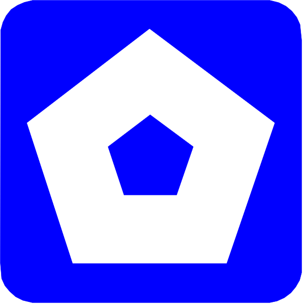 The image shows two blue house icon stickers placed side by side against a white background with no additional context provided about their location within an app or website interface.