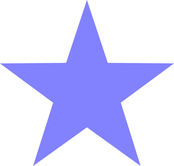 The image shows a purple star with five points against a black background.