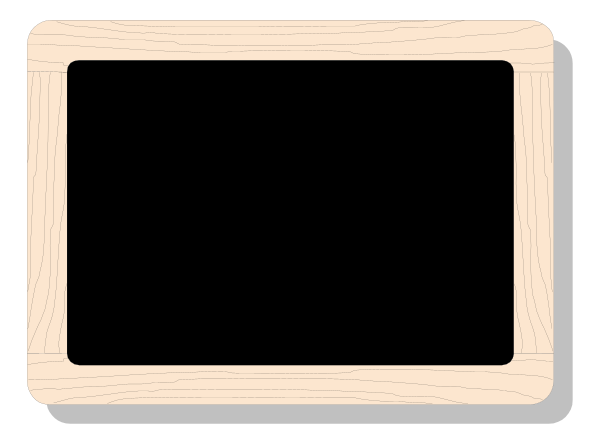The image shows a black rectangle with white lines creating an abstract pattern on it against a gray background.