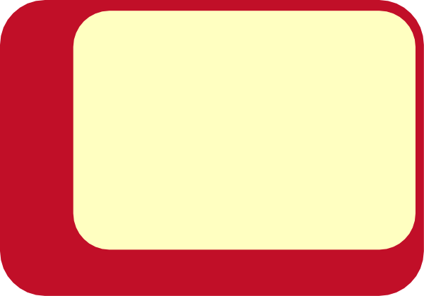 The image shows a red rectangular sign with white lines on it against an indistinct background.