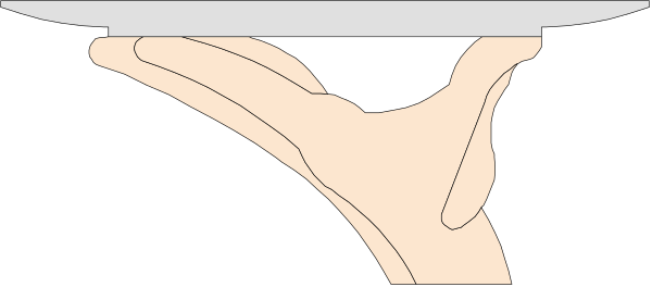 The image shows a black and white illustration of an ice cream cone with two scoops on top placed next to each other in front of what appears to be a person's face partially visible from behind, suggesting that it is being held by someone who has their back turned towards the viewer.