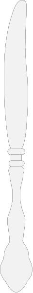The image shows a knife with two blades placed side by side against each other on what appears to be a dark background.