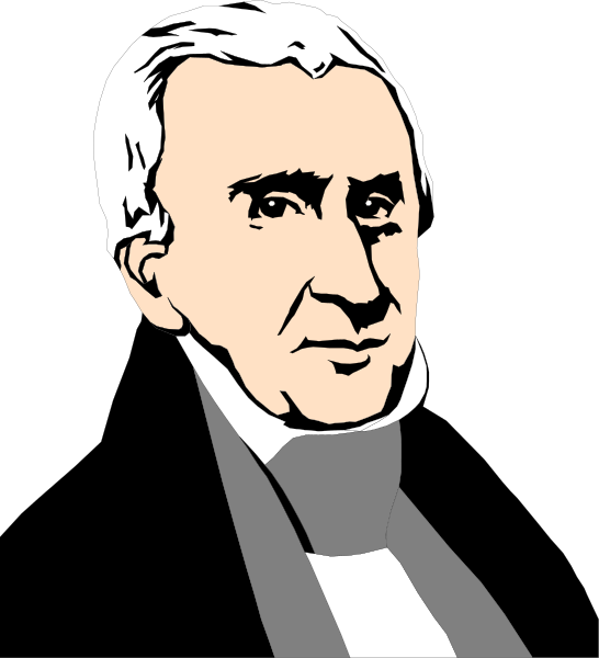 The black and white illustration shows a man with gray hair wearing glasses, dressed formally with a suit jacket over his shoulder, set against an abstract background that appears to be composed of diagonal lines in shades of darker brown and lighter tan tones.