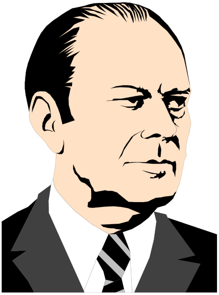 The black and white illustration features a man's face with dark hair wearing glasses, dressed formally in what appears to be an old-fashioned suit jacket without sleeves visible; he is looking directly at the viewer against a plain background that does not provide any additional context or setting details.