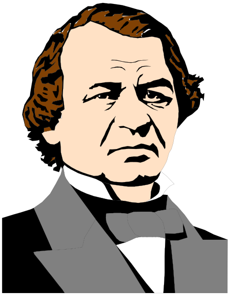The image shows a black and white illustration of an older man with gray hair wearing glasses, dressed formally in what appears to be 19th-century attire including a suit jacket and tie. He is depicted against a dark background that has horizontal lines suggesting depth or perspective. There are no other objects present; the focus remains solely on this individual who seems contemplative or serious based on his expression. The image does not provide any additional context about setting, actions of people in it, animals, etc., as there's only one subject depicted here.