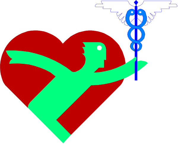 The image shows two stylized heart shapes with a person inside each; on the left is an adult male figure holding what appears to be keys in his hand while standing next to one of these hearts, which has wings and seems to represent love or affection; on the right side there's another similar shape but without any additional elements.