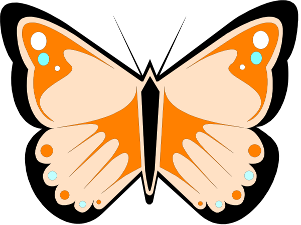 The image shows a stylized butterfly with two wings that appear to be hands clasped together over its body; it is set against a black background.