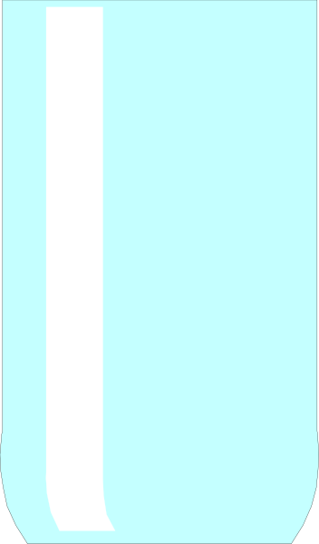 The image shows a black rectangle with two rectangles of different shades on either side forming an L shape against a gray background.