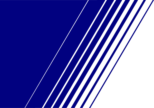 The image shows a blue abstract design with black lines creating an illusion of depth on what appears to be a gray background.