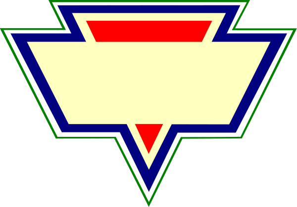 The image shows a logo with stylized text that reads "W" on top of an abstract design resembling wings or leaves in red against a white background at the bottom left corner; there is also another element, possibly representing a shield or badge, featuring two vertical lines and three horizontal ones forming a triangular shape within it. The overall style appears to be graphic with clean edges and flat colors.