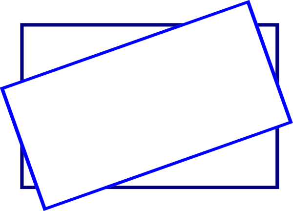 The image shows a simple black and white graphic of two rectangles with an arrow pointing between them on what appears to be a gray background.