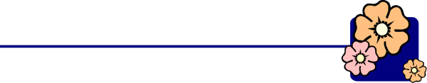 The image shows a blue ribbon with two pink flowers on it against a gray background.