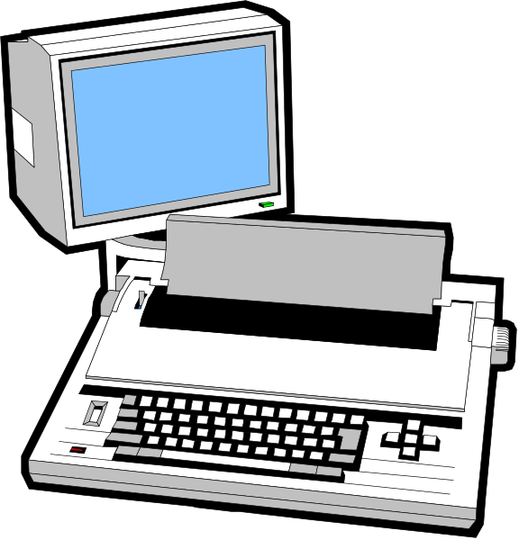 The image shows a computer monitor with an open window on top of it next to a desktop printer that has paper coming out from its front tray.