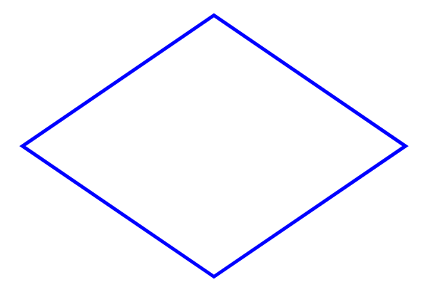 The image shows a simple black and white line drawing of an abstract pattern that resembles a stylized representation of waves in water with blue lines indicating currents within it.