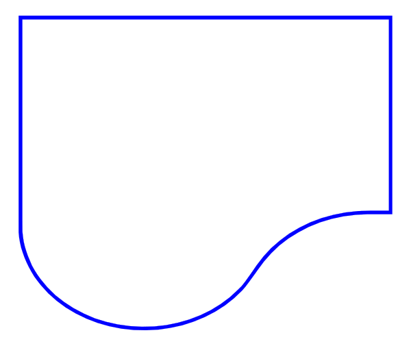 The image shows a simple line graph with two lines representing different data sets on an xy axis that is labeled "x" for horizontal values and "y" for vertical ones; there's no visible text providing context about what these graphs represent, nor any other objects or actions depicted in the clip-art.
