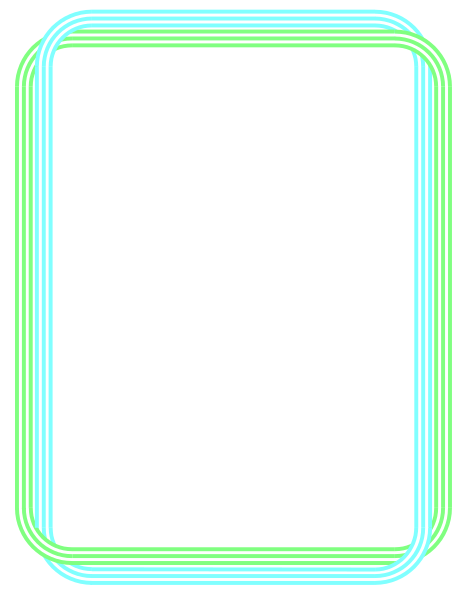 The image shows a smartphone with its screen displaying an abstract design of green lines on a black background within what appears to be a gray rectangular frame that resembles a phone case.