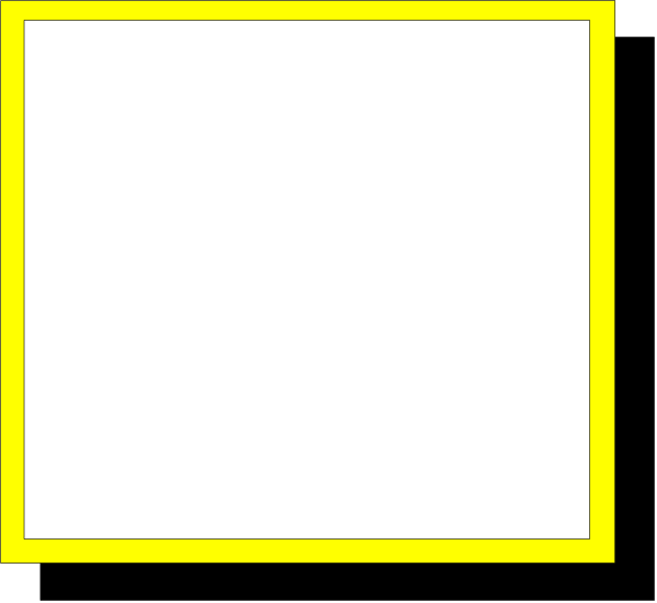 The image shows a simple graphic of two rectangles with yellow borders on either side against a white background; there is no text present in this clip-art representation.
