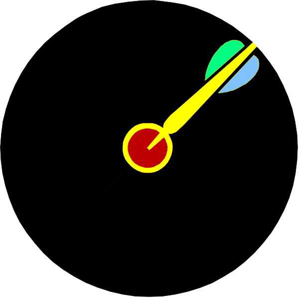 The image shows a black background with an arrow pointing upwards on its right side against red backdrop at bottom left corner of screen.