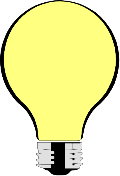 The image shows a yellow light bulb with text around it that reads "SUNNY" on top of what appears to be an electrical socket in black-and-white tones against a gray background.