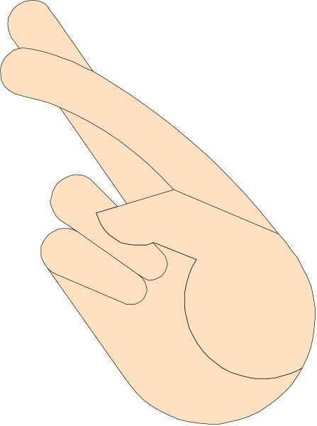 The image shows a black silhouette of two hands making an "OK" gesture against a white background with no additional details provided about any other elements in this clip-art picture.