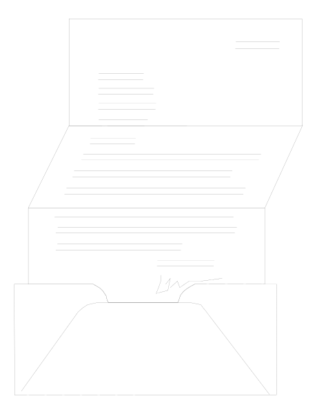 The black and white photo shows a piece of paper with text on it that is being held by someone's hand against an indistinct background; there appears to be another sheet of paper partially visible in front, suggesting multiple layers of documents or pages.
