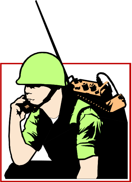 The image shows a soldier sitting down with his hand to chin, appearing contemplative while holding what looks like a rifle on his lap in front of him.
