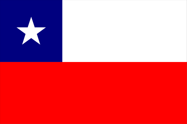 The flag of a fictional country with an American star on it against a gray background.