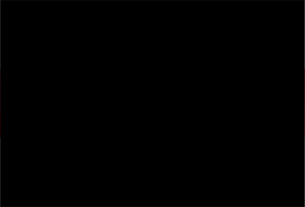 The image shows a black and white pixelated representation of an abstract shape with lines forming what appears to be two rectangles connected by curves on either side.