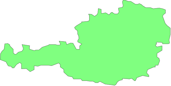The image shows a green outline of an island with black details against a grey background.