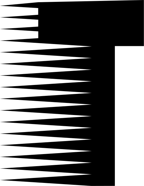 The image shows a black and white striped pattern with no distinguishable content within it.